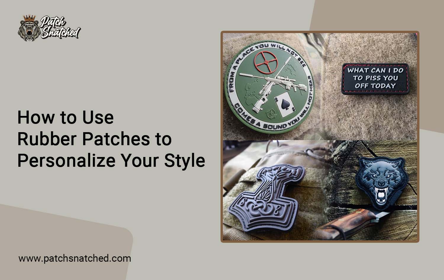 How to Use Rubber Patches to Personalize Your Style