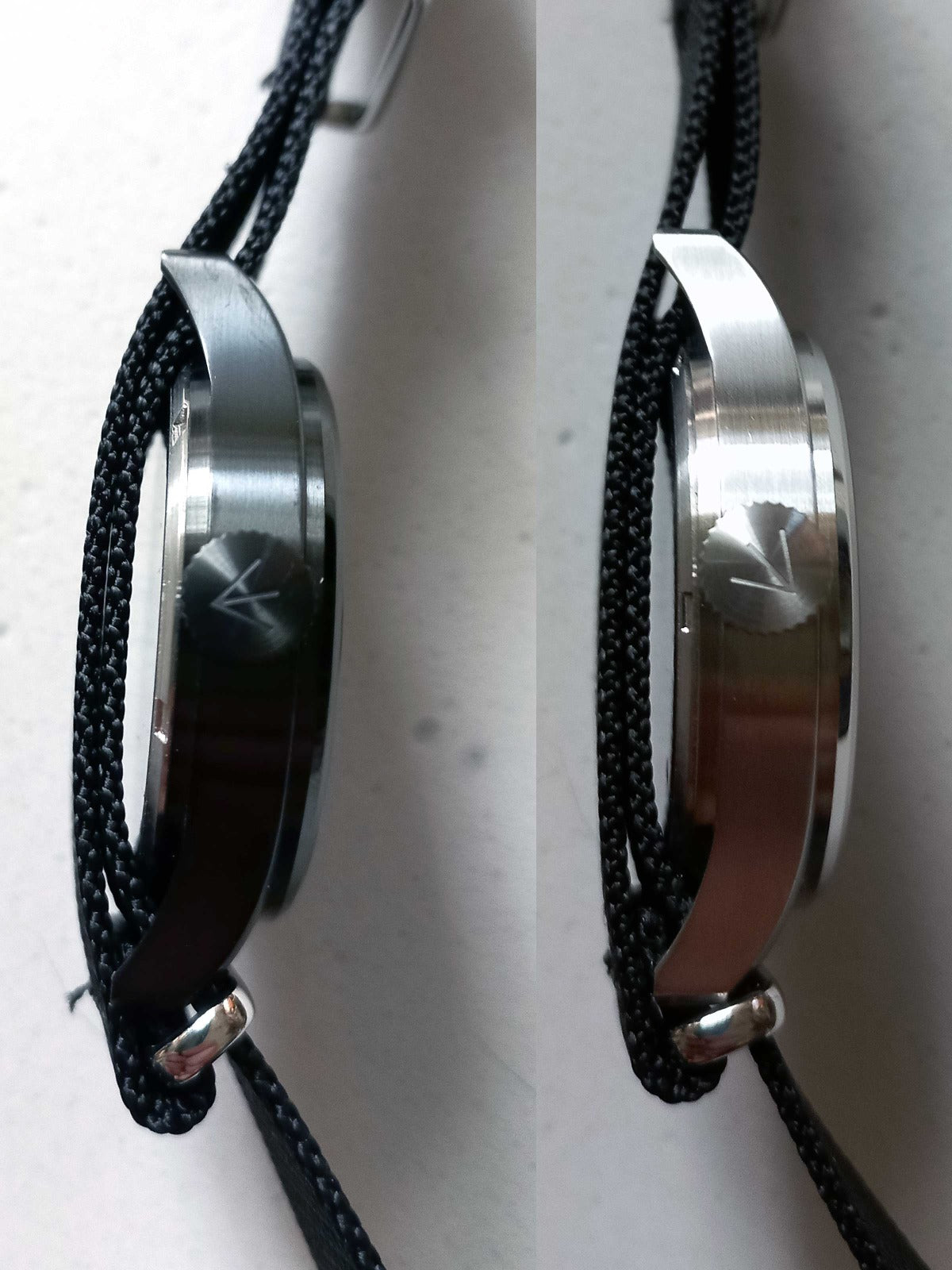 Military watch BLACK "WATCH ONE" by "CS hoch2", classic watch, automatic movement, black PVD coated stainless steel case, 10 ATM, sapphire glass, Nato strap - Patch Snatched