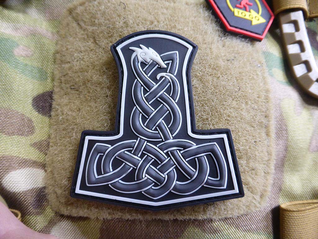 Dragon Thors Hammer Patch, swat / 3D Rubber Patch - Patch Snatched