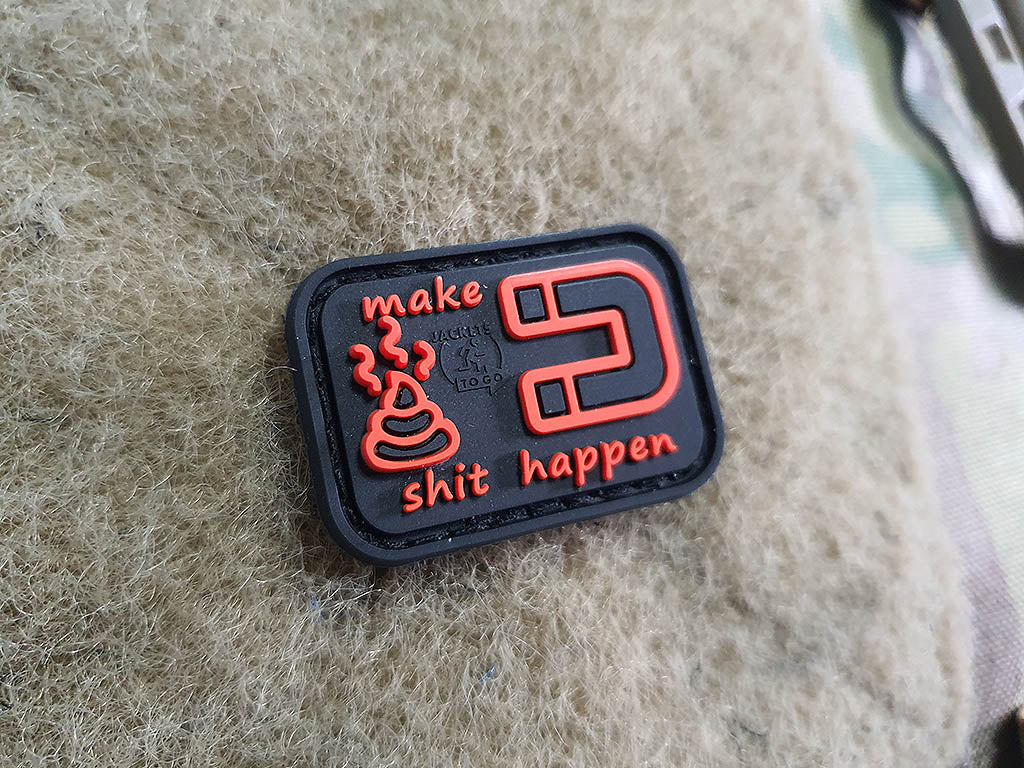 micro ShitMagnet Patch, blackmedic, 3D Rubber Patch - Patch Snatched