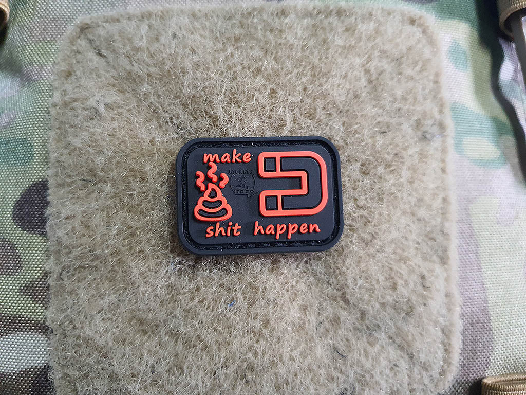 micro ShitMagnet Patch, blackmedic, 3D Rubber Patch - Patch Snatched