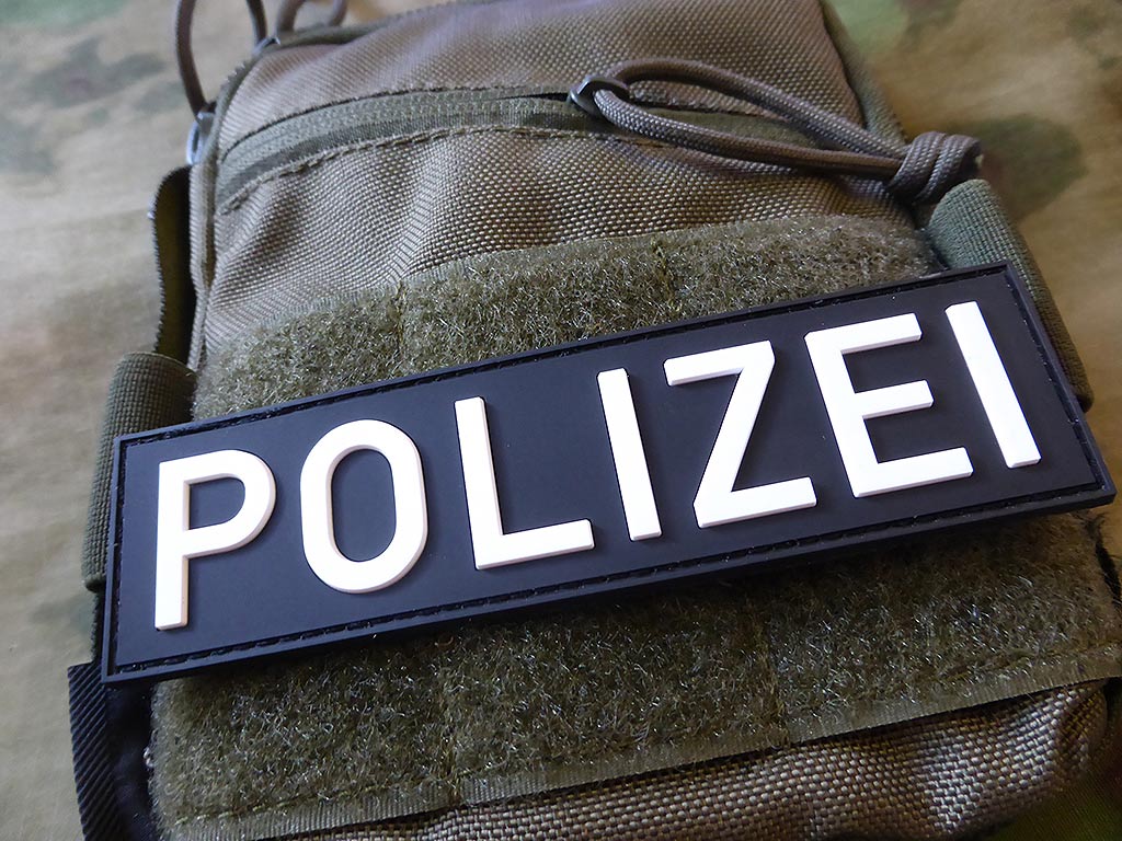 Polizei Schriftzug Patch, Swat / 3D Rubber Patch - Patch Snatched