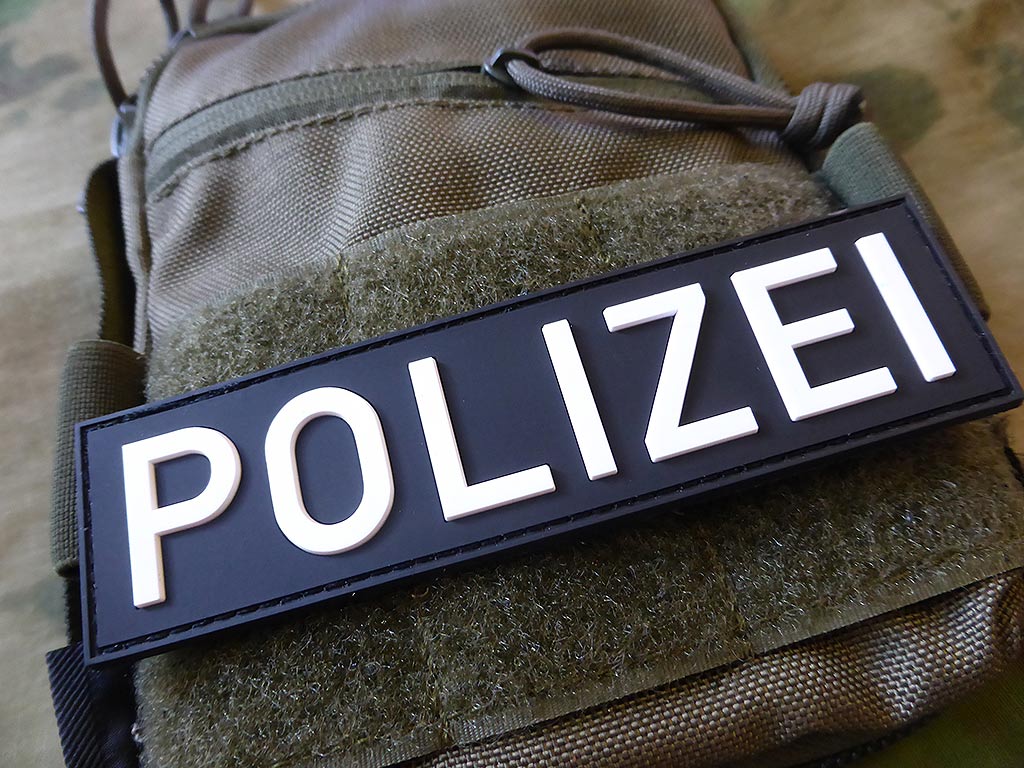 Polizei Schriftzug Patch, Swat / 3D Rubber Patch - Patch Snatched