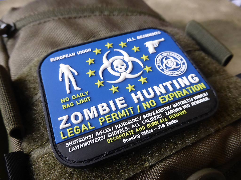 Zombie Hunting Patch / 3D Rubber Patch - Patch Snatched