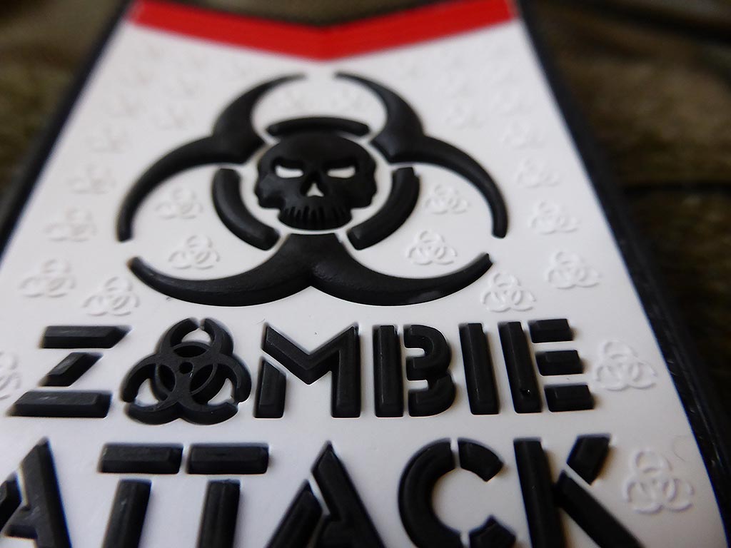 Zombie Attack Patch, snow / 3D Rubber patch - Patch Snatched