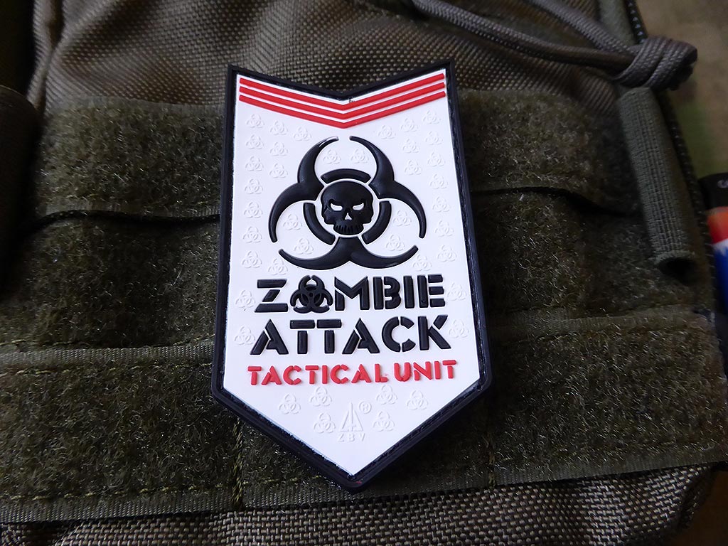 Zombie Attack Patch, snow / 3D Rubber patch - Patch Snatched