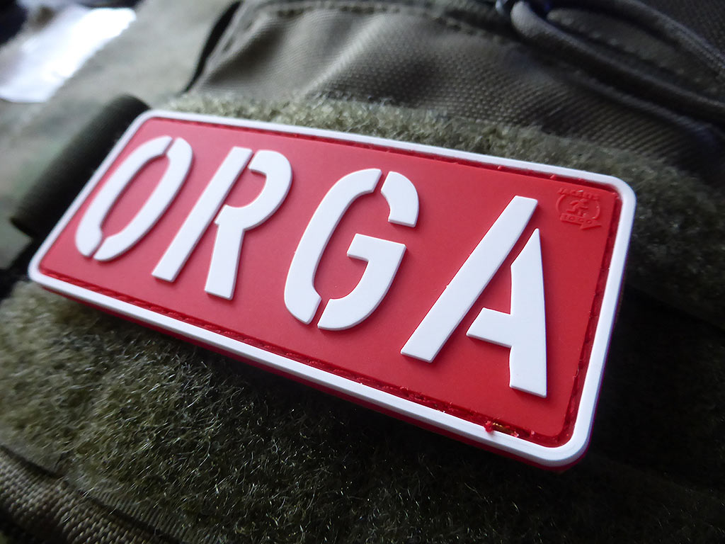 ORGA Patch, rot-weiss / 3D Rubber Patch - Patch Snatched