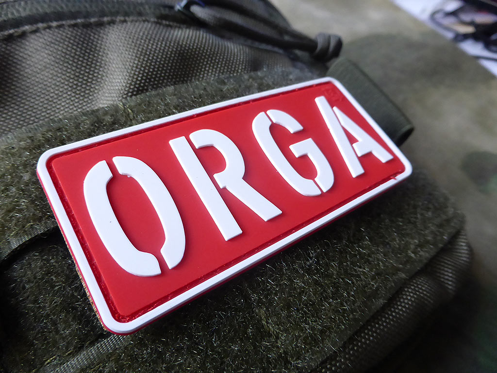 ORGA Patch, rot-weiss / 3D Rubber Patch - Patch Snatched