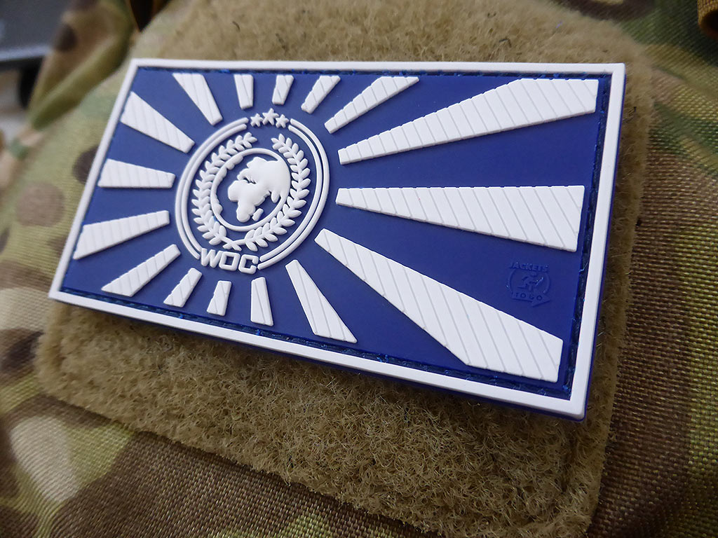 World Of Conflict Rising Sun Patch, lightblue / 3D Rubber Patch - Patch Snatched