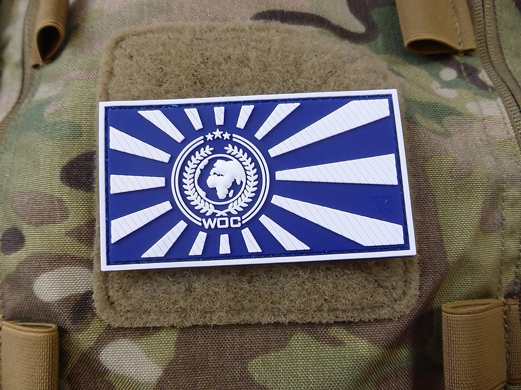 World Of Conflict Rising Sun Patch, lightblue / 3D Rubber Patch - Patch Snatched
