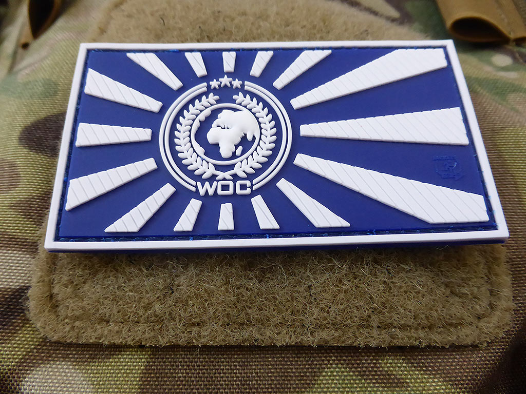 World Of Conflict Rising Sun Patch, lightblue / 3D Rubber Patch - Patch Snatched