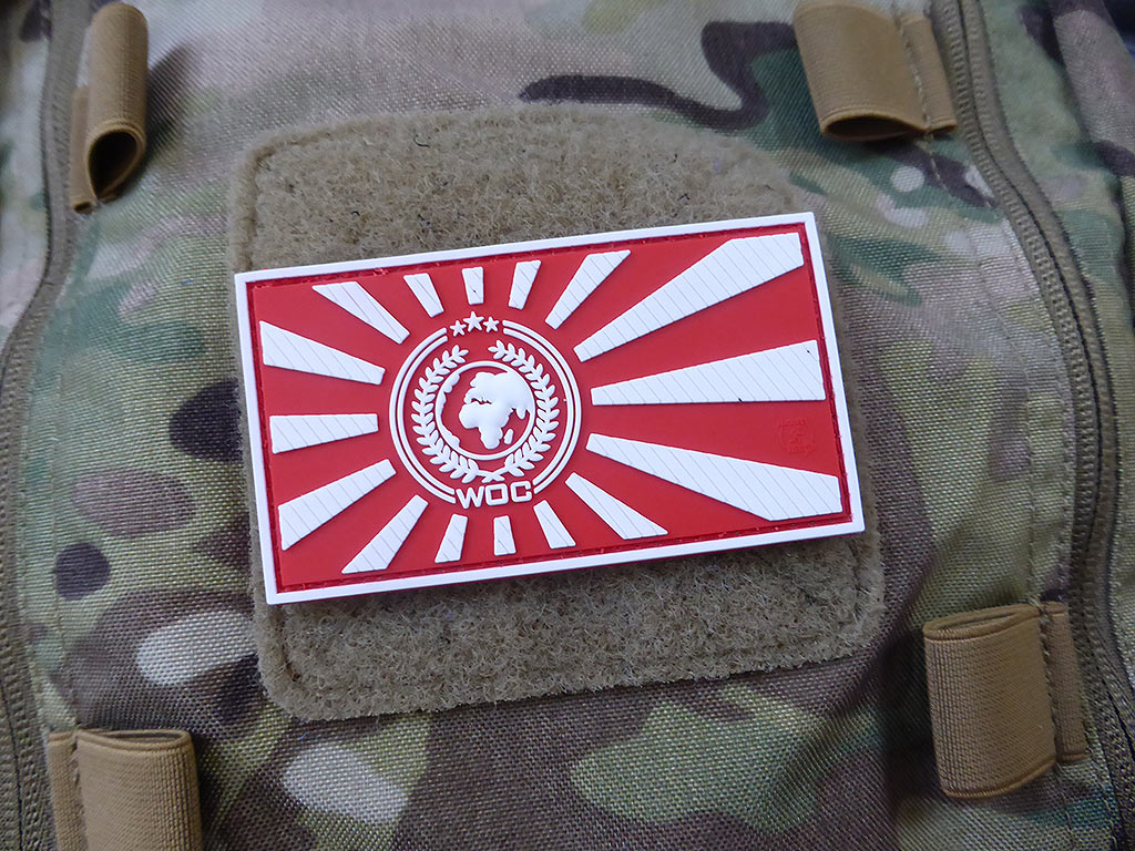 World Of Conflict Rising Sun Patch, redwhite / 3D Rubber Patch - Patch Snatched