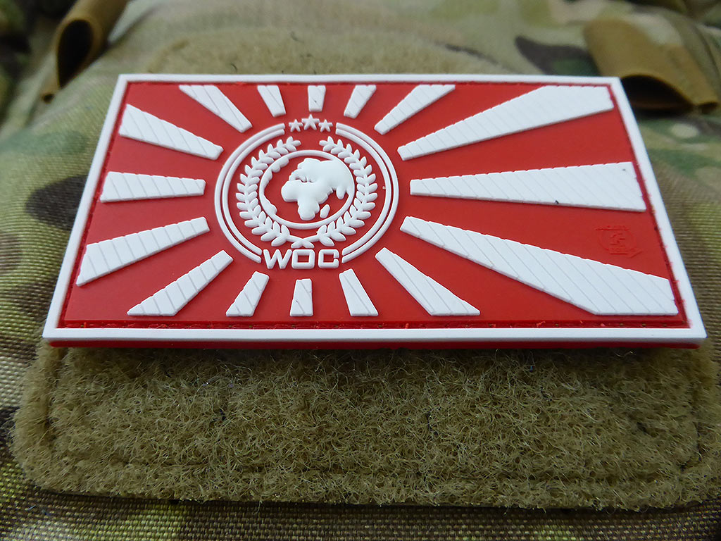 World Of Conflict Rising Sun Patch, redwhite / 3D Rubber Patch - Patch Snatched