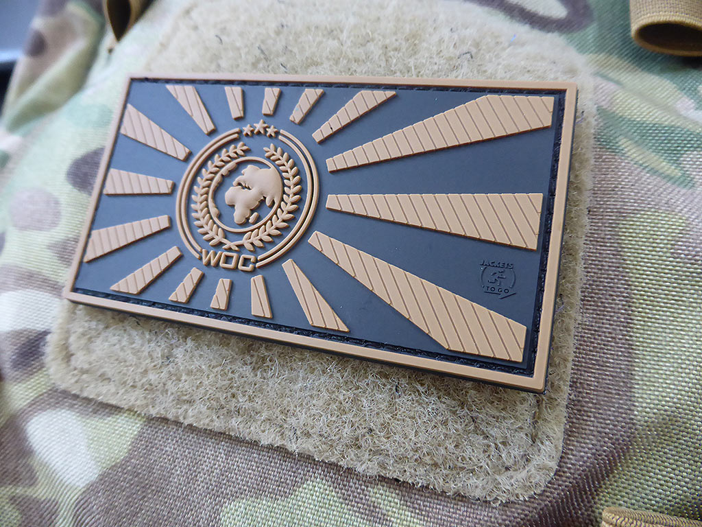 World Of Conflict Rising Sun Patch, coyote / 3D Rubber Patch - Patch Snatched