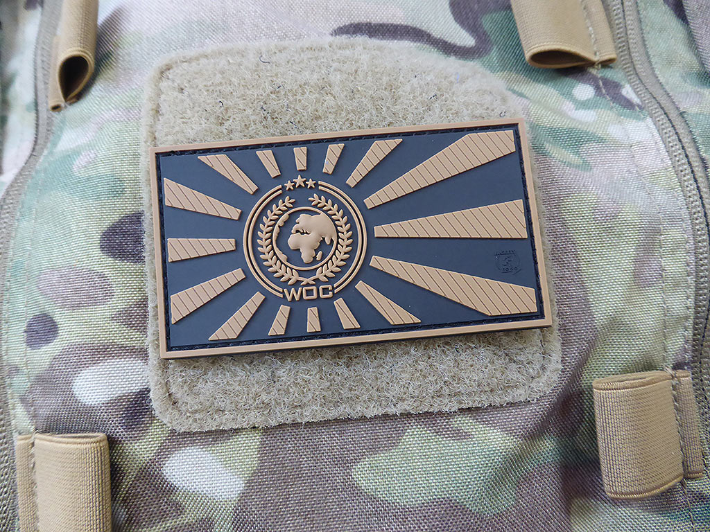 World Of Conflict Rising Sun Patch, coyote / 3D Rubber Patch - Patch Snatched