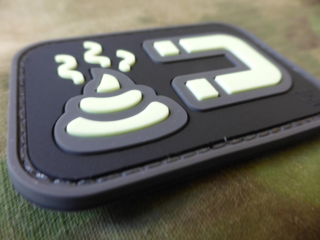 ShitMagnet Patch, glow in the dark / 3D Rubber patch - Patch Snatched