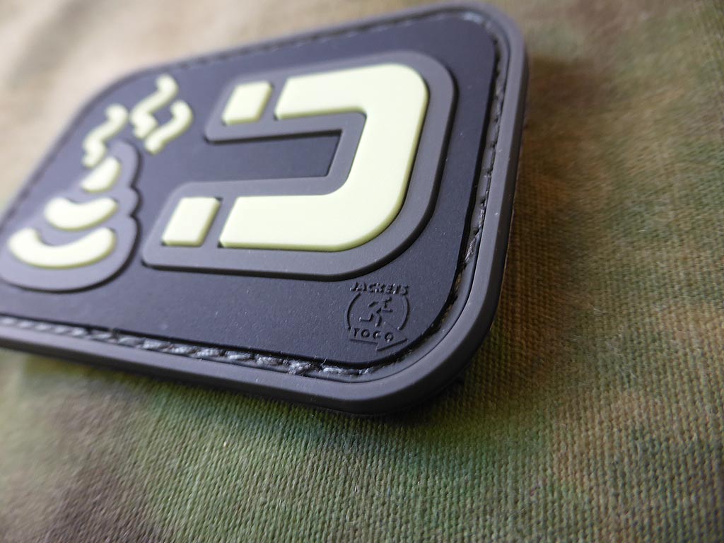 ShitMagnet Patch, glow in the dark / 3D Rubber patch - Patch Snatched