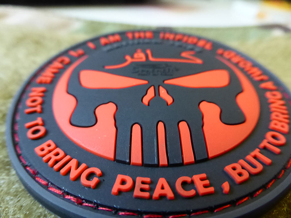 THE INFIDEL PUNISHER Patch, blackmedic / 3D Rubber Patch - Patch Snatched