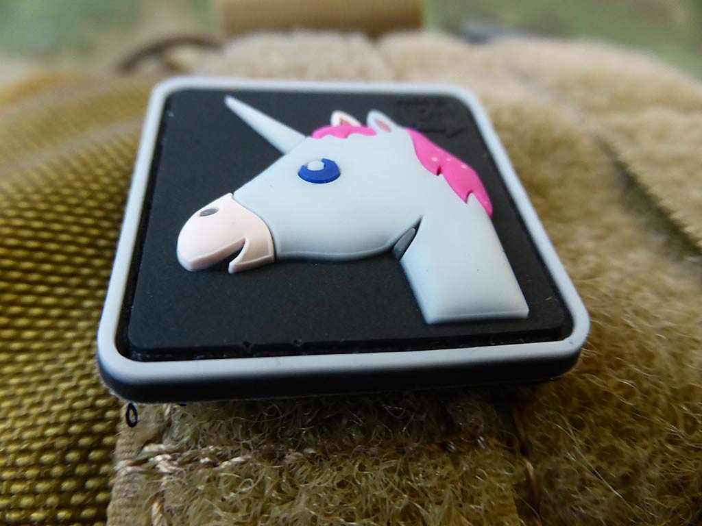 Einhorn Unicorn Patch, fullcolor / 3D Rubber Patch - Patch Snatched
