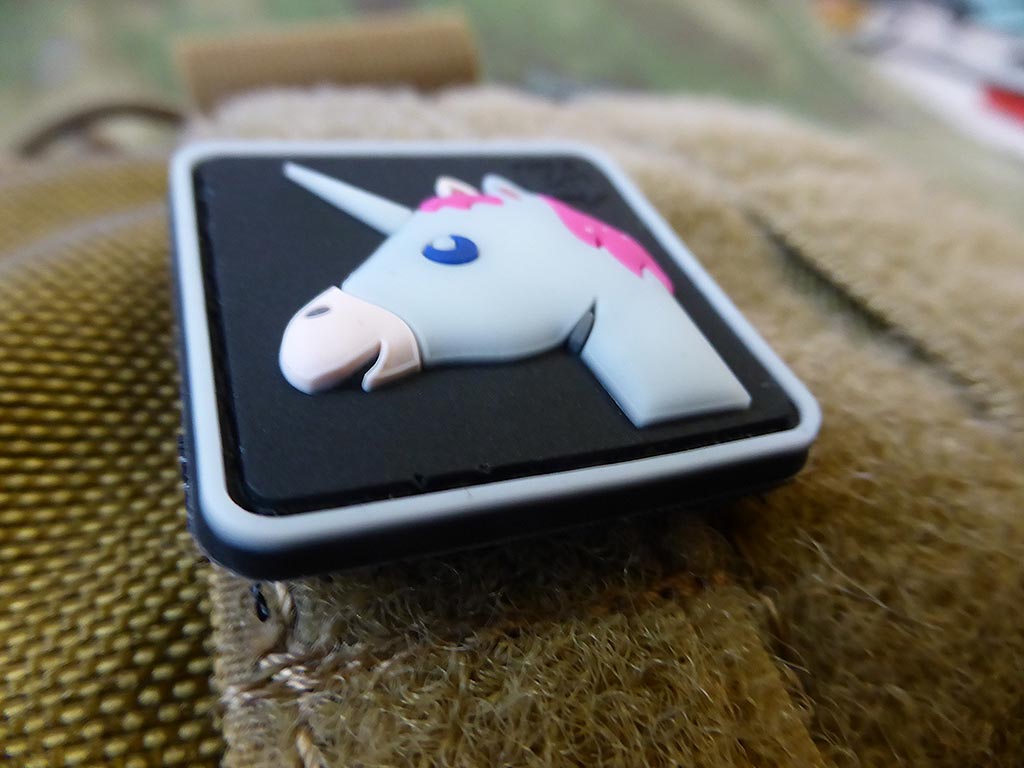 Einhorn Unicorn Patch, fullcolor / 3D Rubber Patch - Patch Snatched