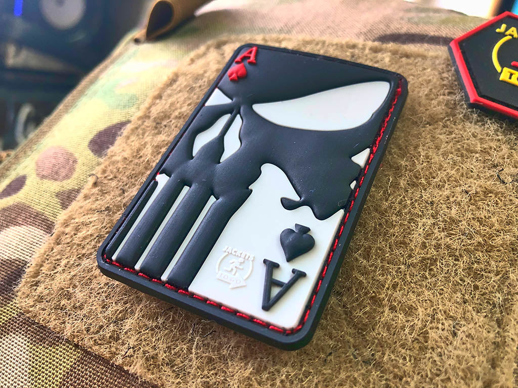 Punisher Ace Of Spades Patch, fullcolor / 3D Rubber Patch - Patch Snatched