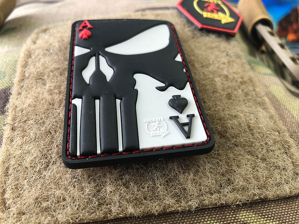 Punisher Ace Of Spades Patch, fullcolor / 3D Rubber Patch - Patch Snatched