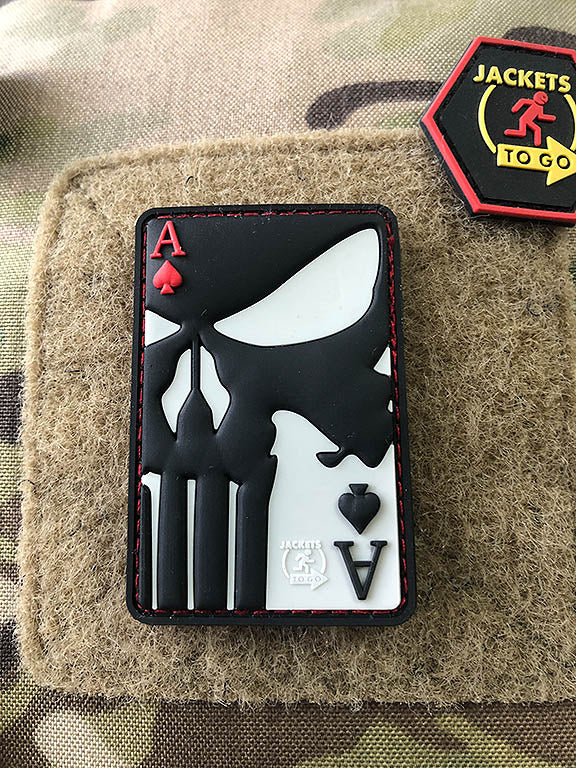 Punisher Ace Of Spades Patch, fullcolor / 3D Rubber Patch - Patch Snatched