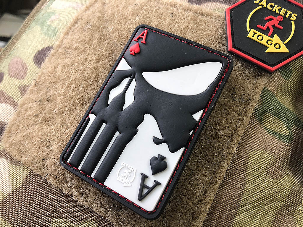 Punisher Ace Of Spades Patch, fullcolor / 3D Rubber Patch - Patch Snatched