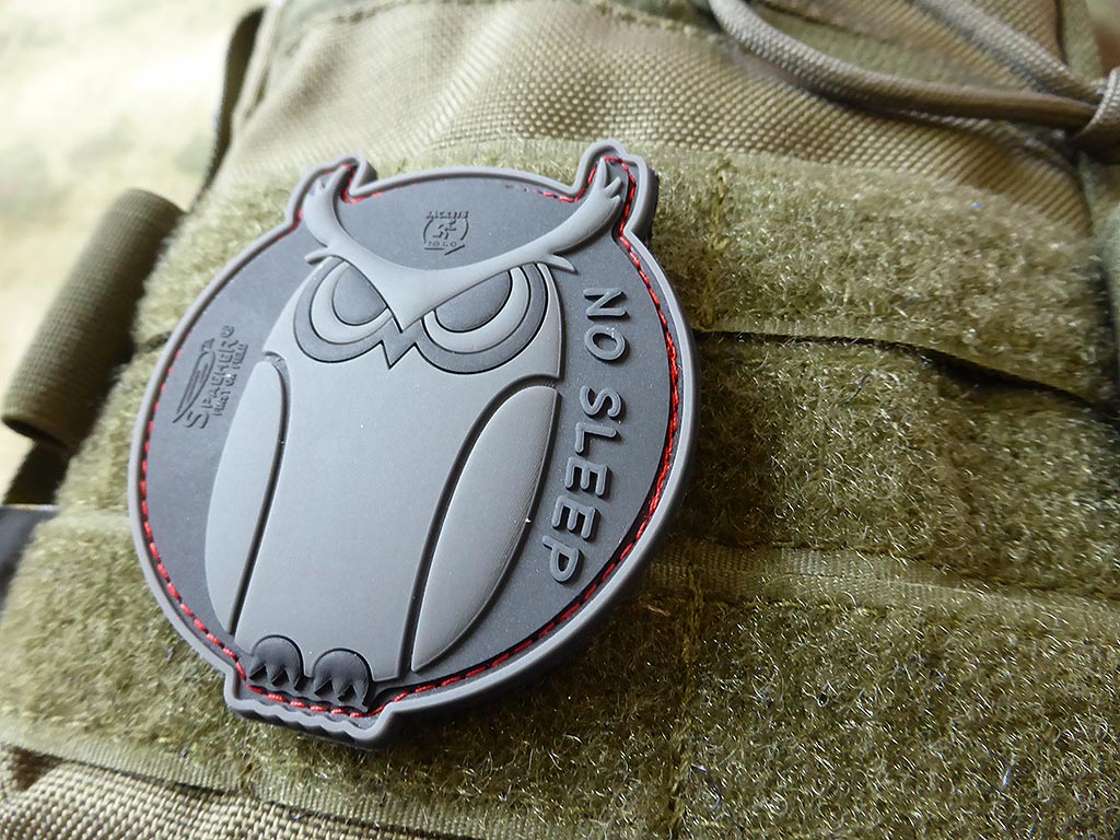 No Sleep - SpecialOps Eulen Patch, / 3D Rubber Patch - Patch Snatched