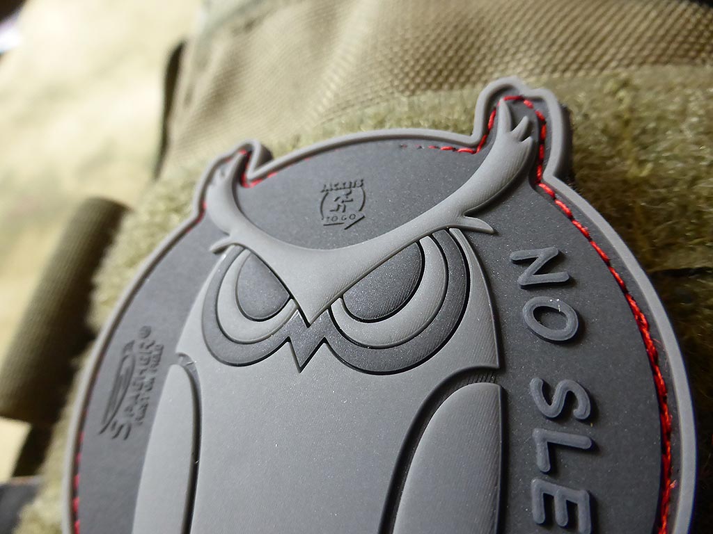 No Sleep - SpecialOps Eulen Patch, / 3D Rubber Patch - Patch Snatched