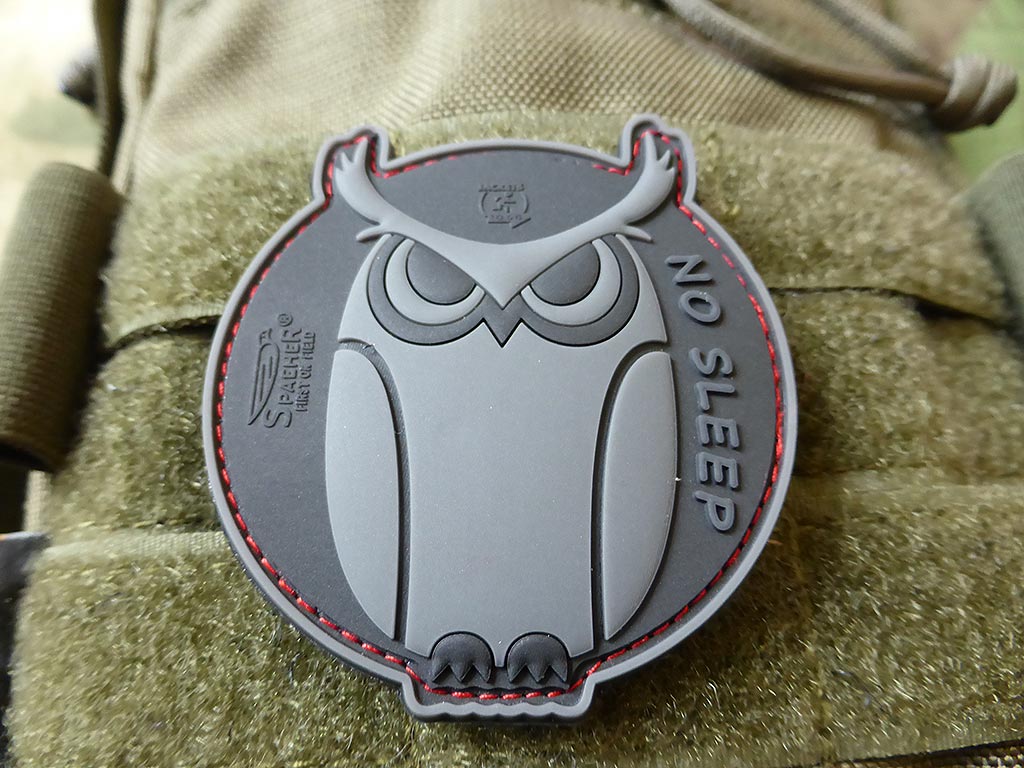 No Sleep - SpecialOps Eulen Patch, / 3D Rubber Patch - Patch Snatched