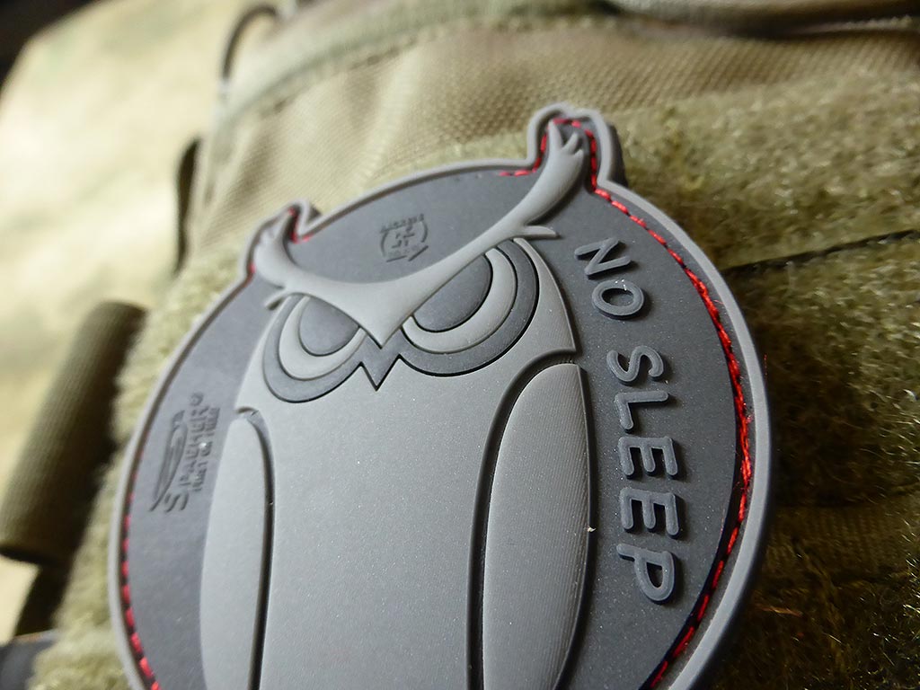 No Sleep - SpecialOps Eulen Patch, / 3D Rubber Patch - Patch Snatched