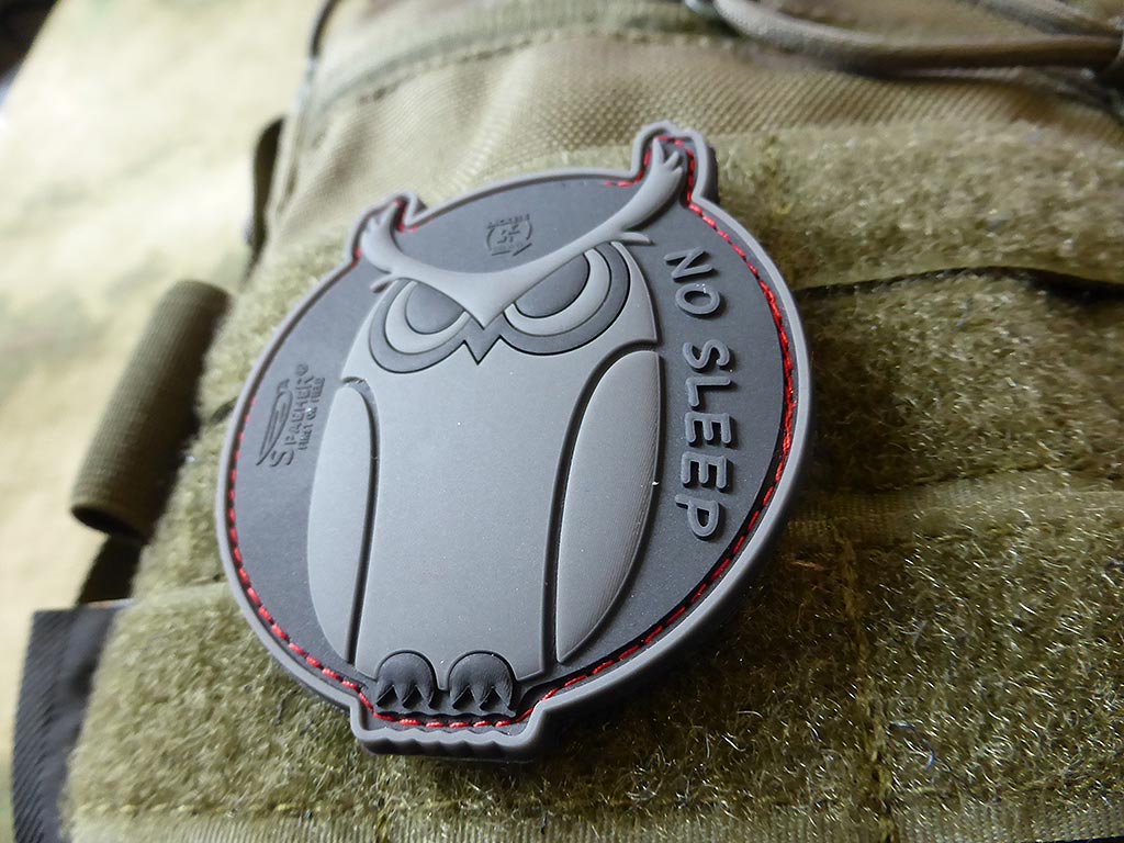 No Sleep - SpecialOps Eulen Patch, / 3D Rubber Patch - Patch Snatched