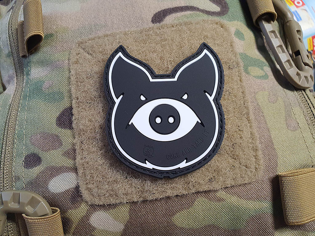 MonsterPig Patch, swat, 3D Rubber Patch - Patch Snatched