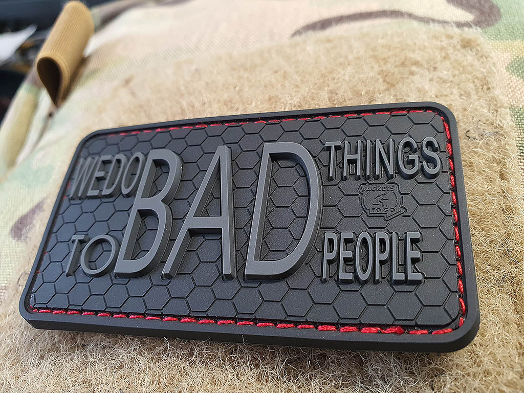 WE DO BAD THINGS ... Insider Patch, blackops, 3D Rubber Patch - Patch Snatched