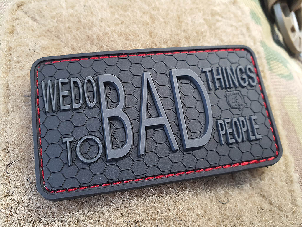 WE DO BAD THINGS ... Insider Patch, blackops, 3D Rubber Patch - Patch Snatched