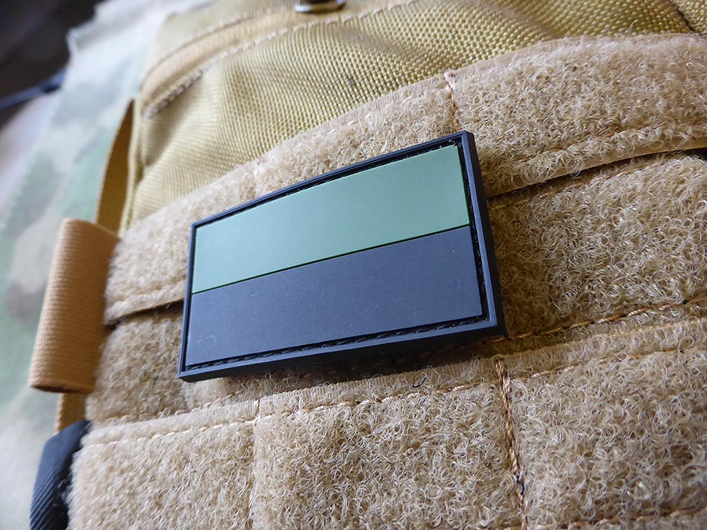 Polnische Flagge - Patch, Forest / 3D Rubber Patch - Patch Snatched