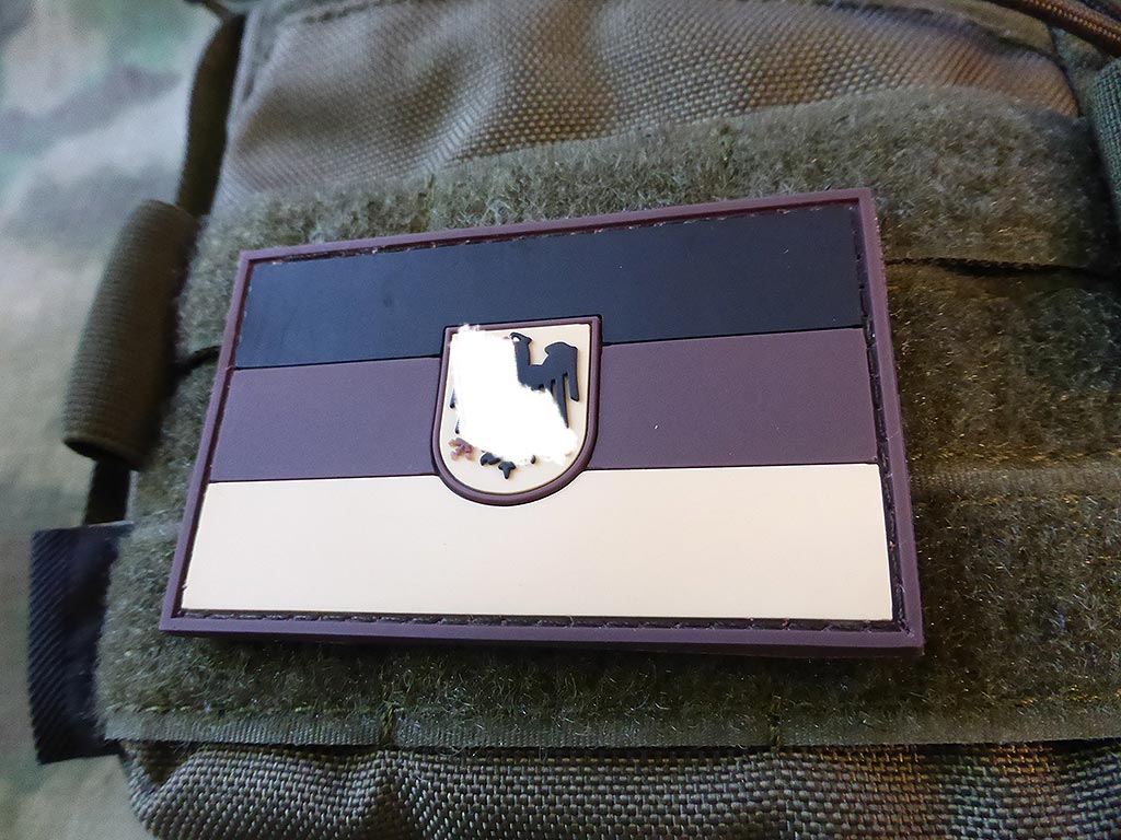 Deutschlandflagge - Patch mit Bundesadler, Desert / 3D Rubber Patch - Patch Snatched