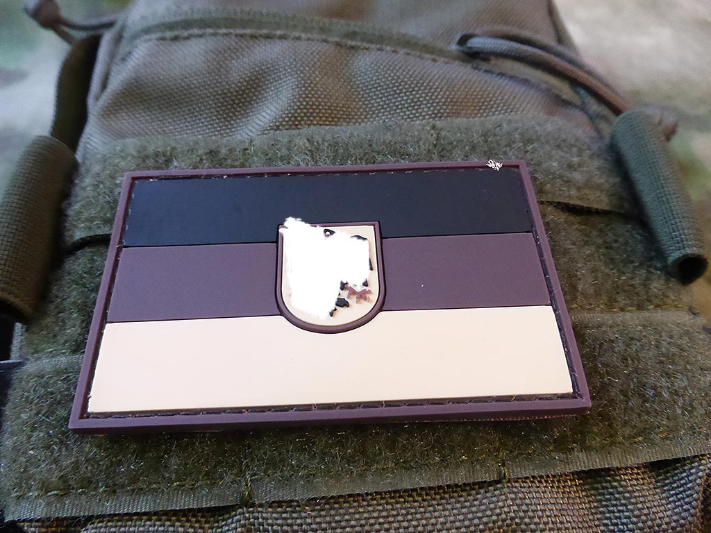 Deutschlandflagge - Patch mit Bundesadler, Desert / 3D Rubber Patch - Patch Snatched