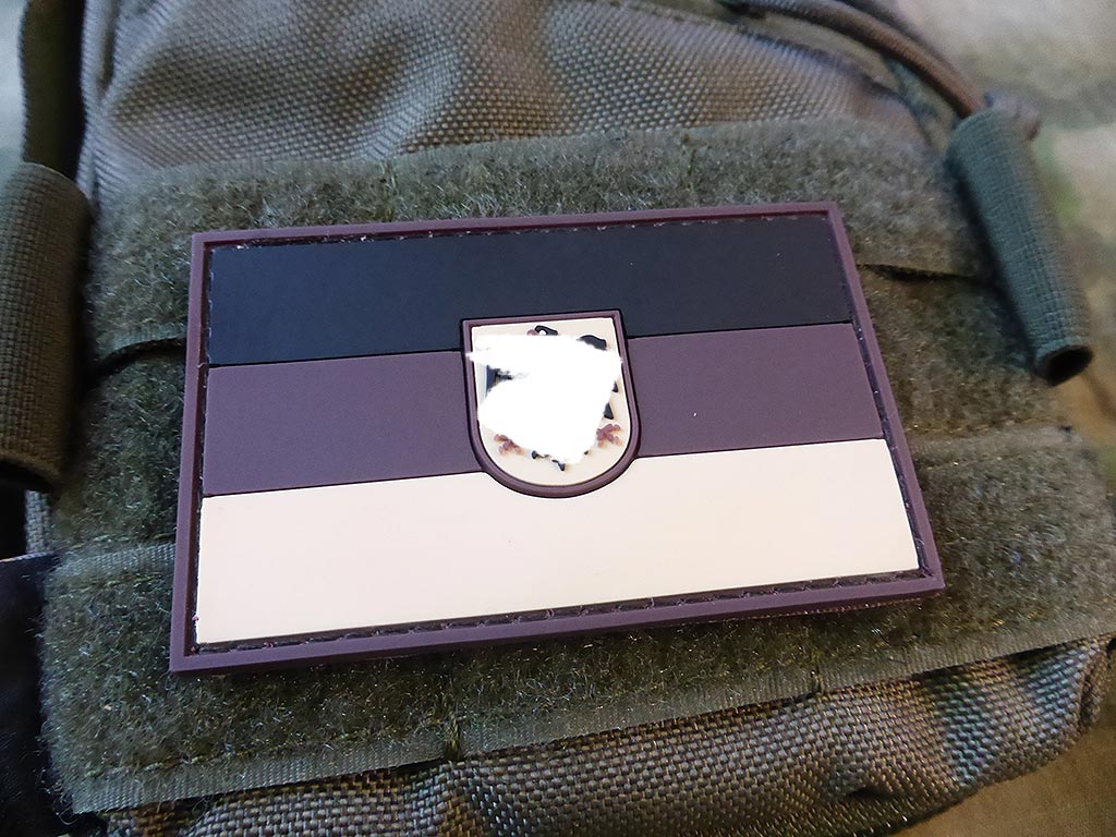 Deutschlandflagge - Patch mit Bundesadler, Desert / 3D Rubber Patch - Patch Snatched