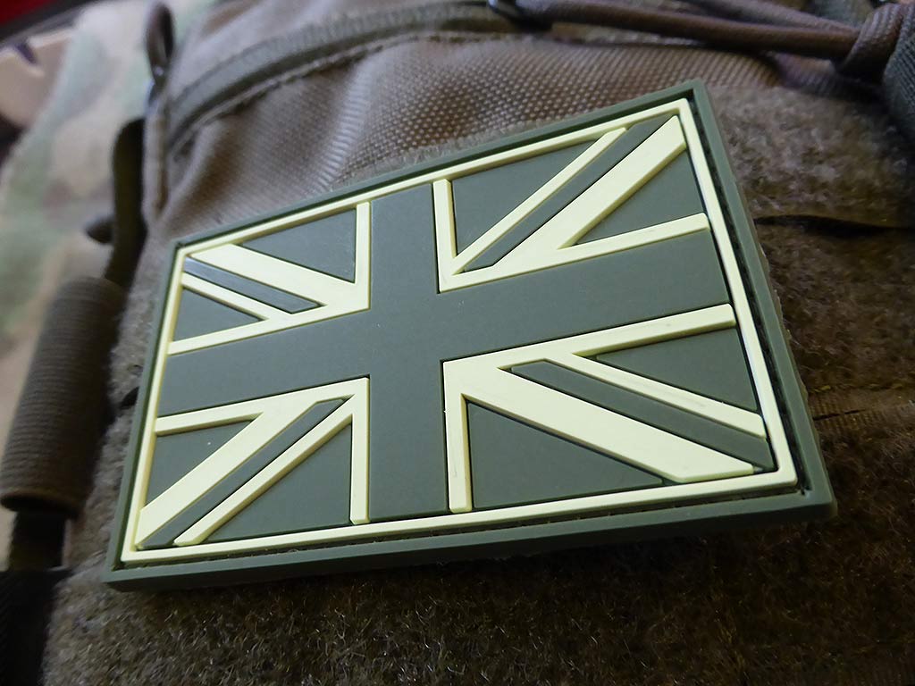 United Kingdom Flagge - Patch, Forest / 3D Rubber Patch - Patch Snatched