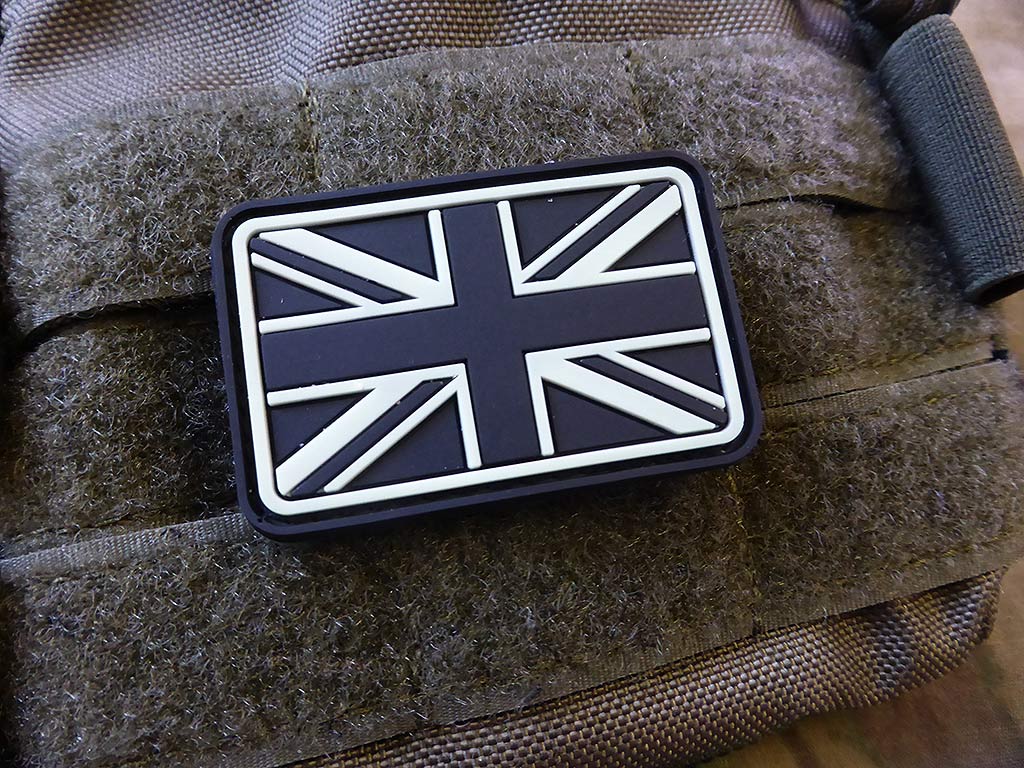 United Kingdom Flaggen Patch, glow in the dark / 3D Rubber Patch - Patch Snatched