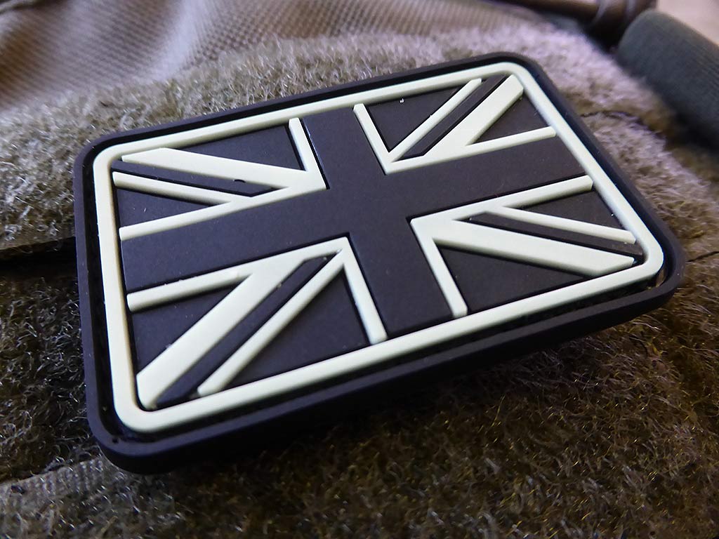 United Kingdom Flaggen Patch, glow in the dark / 3D Rubber Patch - Patch Snatched