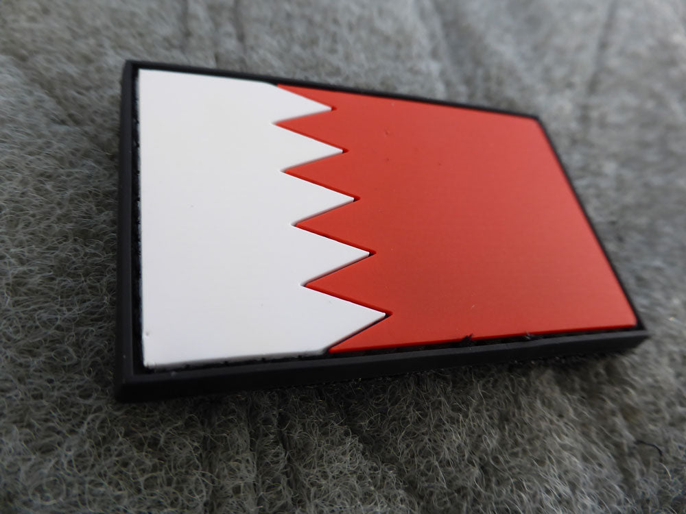 Königreich Bahrain Flagge - Patch / 3D Rubber patch - Patch Snatched