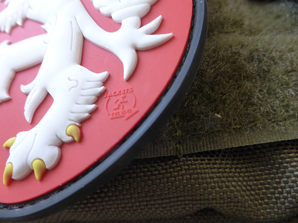 CZ Lion Shield Patch, fullcolor / 3D Rubber Patch - Patch Snatched
