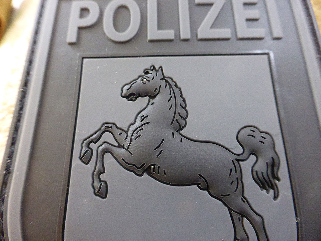 Ärmelabzeichen Polizei Niedersachsen, blackops / 3D Rubber patch - Patch Snatched