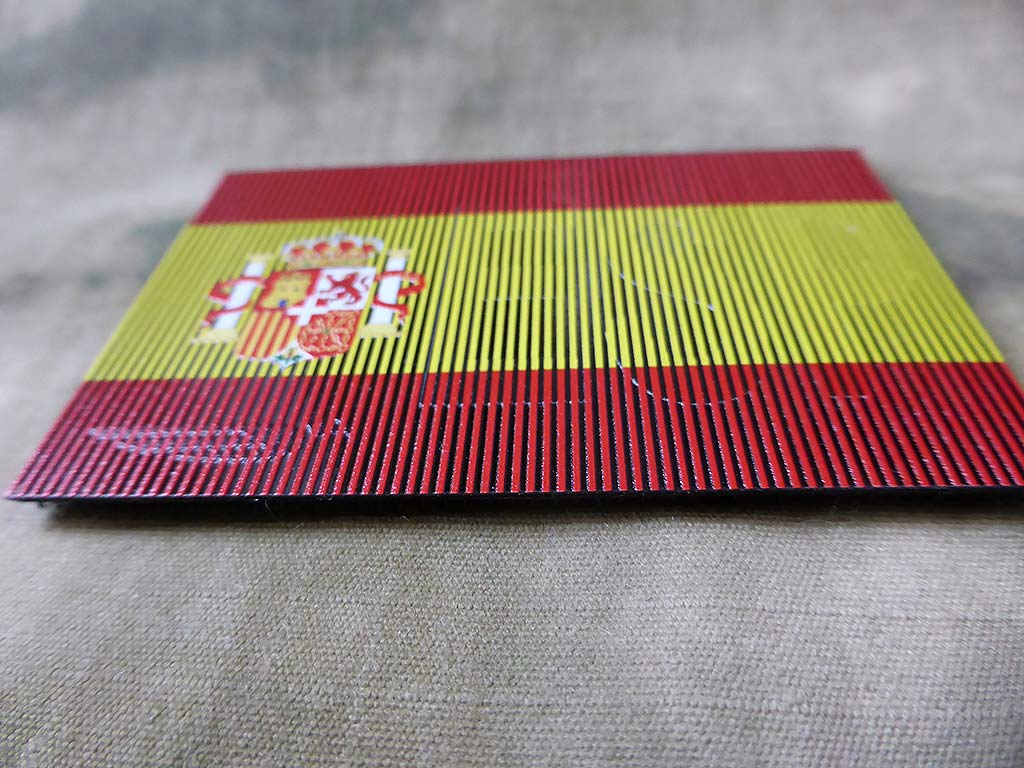 SPAEHER - IR Nationalitätsabzeichen Spanien - IR / Infrarot Patch mit ESP Schriftzug, Vollfarbe - Patch Snatched