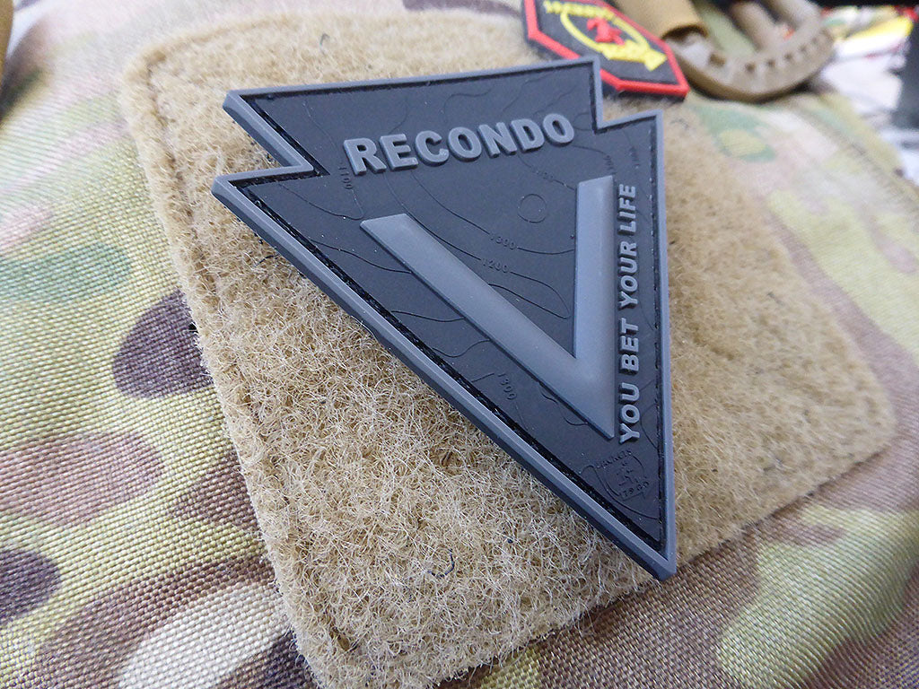 RECONDO, YOU BET YOUR LIFE Patch, blackops / 3D Rubber Patch - Patch Snatched
