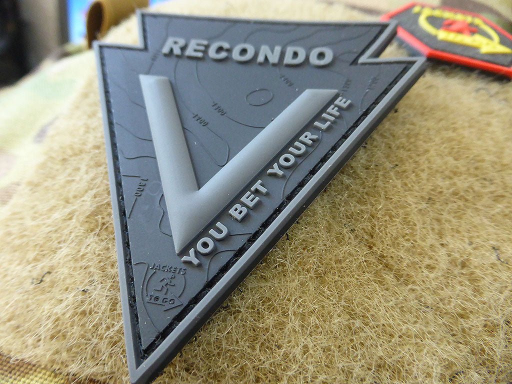 RECONDO, YOU BET YOUR LIFE Patch, blackops / 3D Rubber Patch - Patch Snatched