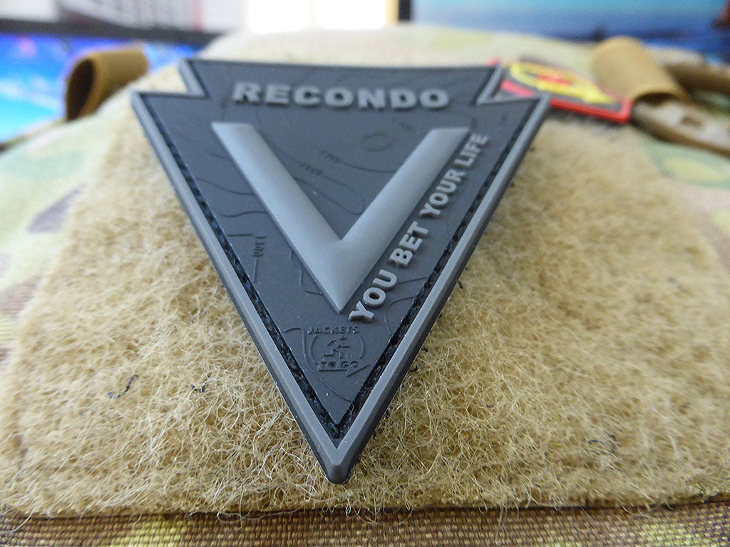 RECONDO, YOU BET YOUR LIFE Patch, blackops / 3D Rubber Patch - Patch Snatched